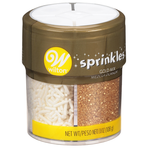 Wilton Sprinkles Gold Mix - 3.8 oz pkg